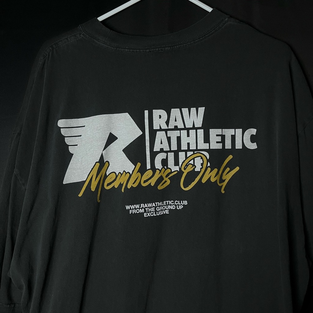 Raw Athletic Club Members Only T-Shirt - Black